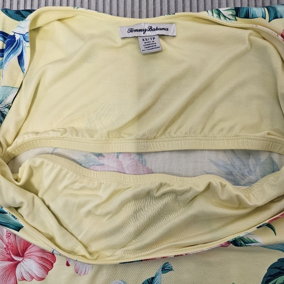 TOMMY Bahama Dress Womens XS Floristic Approach Midi Sleeveless - Picture 8 of 10